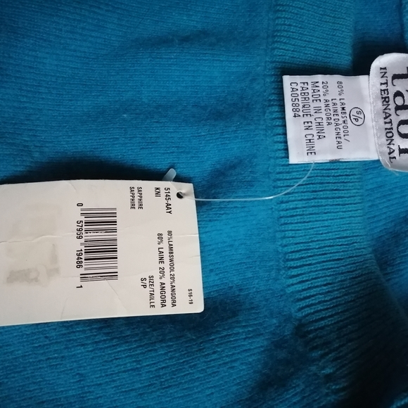 Blue wool elastic skirt - Picture 6 of 9